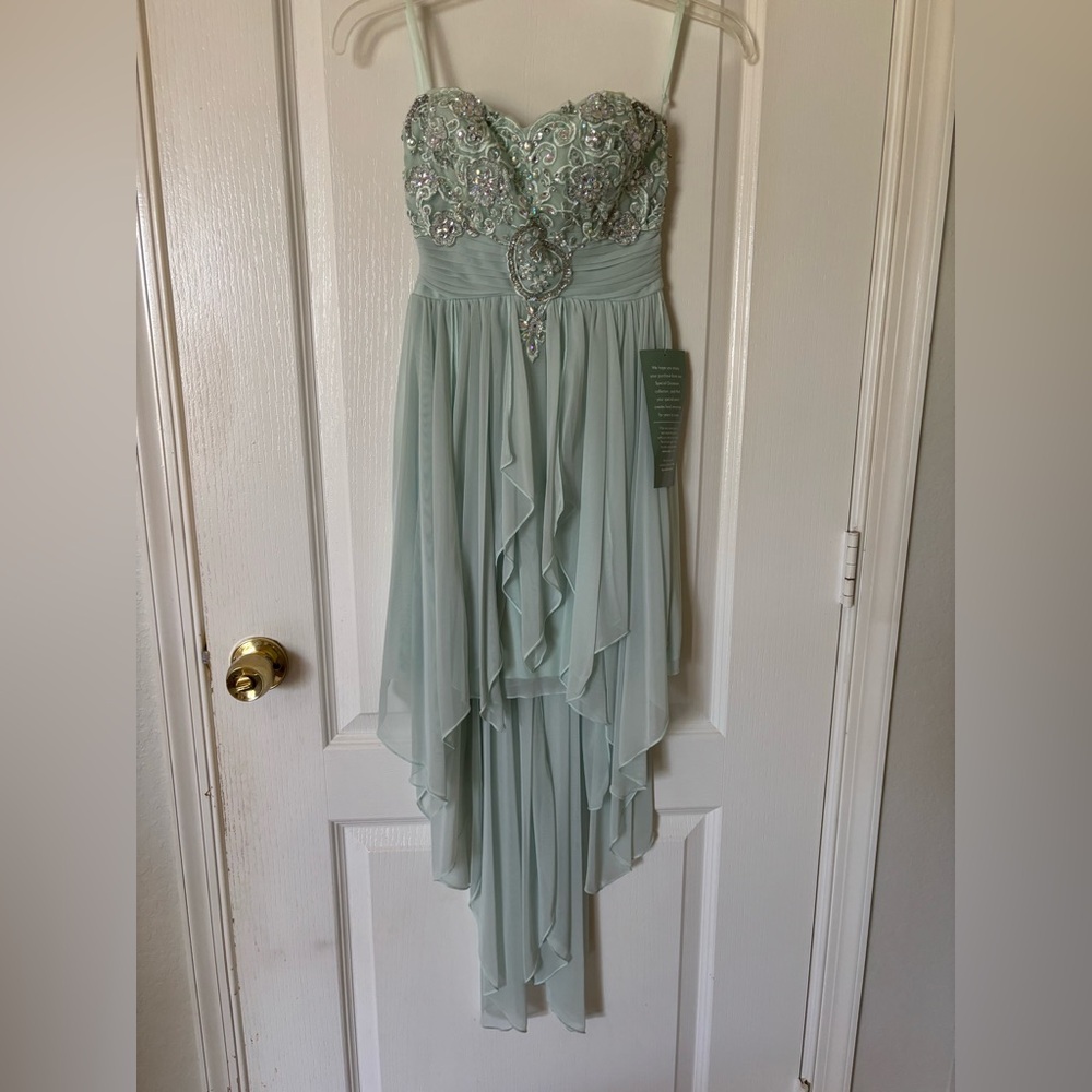 My Michelle Mint Green High Low Dress